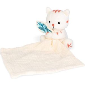 achetez Doudou plat en coton bio Tigre WWF Kaloo au meilleur prix en promo