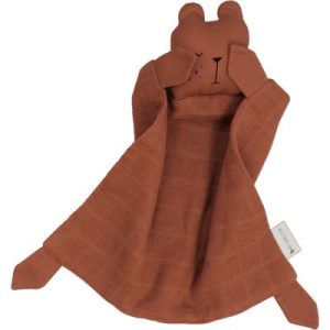 achetez Doudou plat en coton biologique Ours Cinnamon Fabelab au meilleur prix en promo