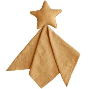 achetez Doudou plat étoile Fall yellow Mushie au meilleur prix en promo