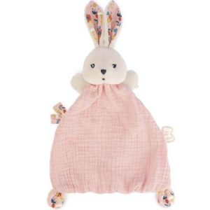 achetez Doudou plat lapin rose Coquelicot K'doux Kaloo au meilleur prix en promo