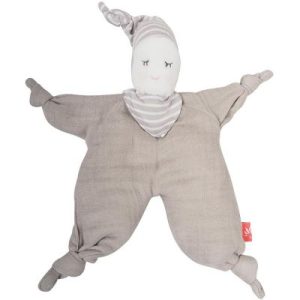 achetez Doudou poupée gris clair Kikadu au meilleur prix en promo