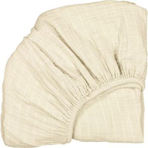 achetez Drap housse de berceau Kumi en coton bio Milk (68 x 40 cm) Charlie Crane au meilleur prix en promo