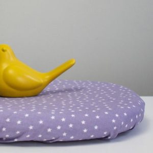 achetez Drap housse de berceau en coton bio Etoiles Lilas (50 x 83 cm) Kadolis au meilleur prix en promo