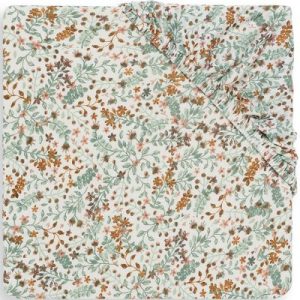 achetez Drap housse en coton Bloom (60 x 120 cm) Jollein au meilleur prix en promo