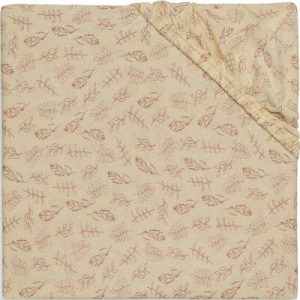 achetez Drap housse en coton Meadow Rosewood (60 x 120 cm) Jollein au meilleur prix en promo