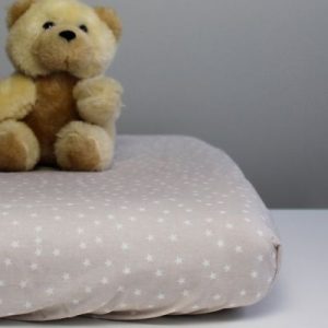 achetez Drap housse en coton bio Etoiles beige (70 x 140 cm) Kadolis au meilleur prix en promo