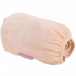 achetez Drap housse en coton bio Papaye (70 x 140 cm) Little Crevette au meilleur prix en promo
