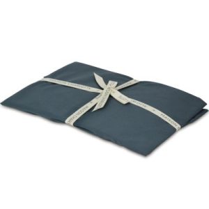 achetez Drap housse en coton bio bleu Prestige blue (70 x 140 cm) Maison Charlotte au meilleur prix en promo