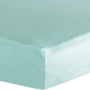 achetez Drap housse en coton jade (60 x 120 cm) Trois Kilos Sept au meilleur prix en promo