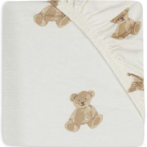 achetez Drap housse en coton ours Teddy Bear (60 x 120 cm) Jollein au meilleur prix en promo