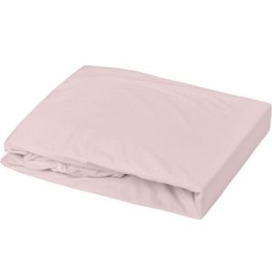 achetez Drap housse en coton rose poudre (60 x 120 cm) Domiva au meilleur prix en promo