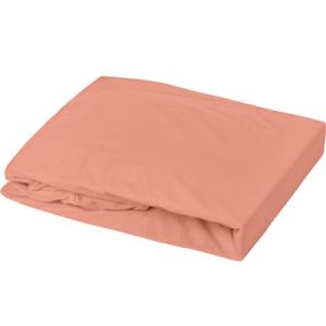 achetez Drap housse en coton terracotta (60 x 120 cm) Domiva au meilleur prix en promo