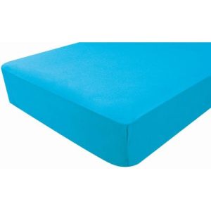 achetez Drap housse jersey turquoise (70 x 140 cm) Domiva au meilleur prix en promo