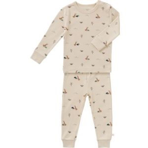 achetez Ensemble pyjama en coton bio Rabbit sandshell size (12 mois) Fresk au meilleur prix en promo