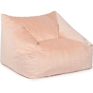 achetez Fauteuil enfant en velours Chelsea Bloom pink Nobodinoz au meilleur prix en promo