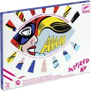 achetez Feutres pinceaux et décalcomanies Inspired by Roy Lichtenstein Djeco au meilleur prix en promo