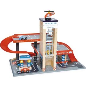 achetez Garage et station de service Blue Bird en bois Tender Leaf au meilleur prix en promo