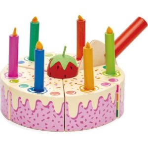 achetez Gâteau d'anniversaire arc-en-ciel à découper Tender Leaf au meilleur prix en promo