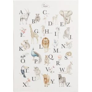 achetez Grande affiche A2 Alphabet animaux Cam Cam Copenhagen au meilleur prix en promo