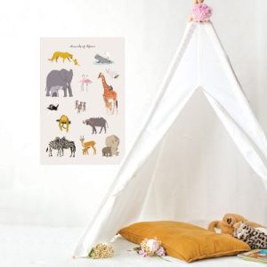 achetez Grande affiche savane Animals of Africa (60 x 40 cm) Mimi'lou au meilleur prix en promo