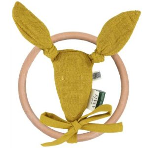 achetez Hochet anneau kangourou Bliss Mustard Trixie au meilleur prix en promo