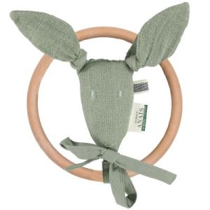 achetez Hochet anneau kangourou Bliss Olive Trixie au meilleur prix en promo
