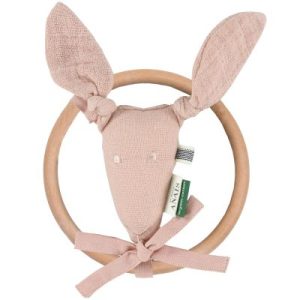 achetez Hochet anneau kangourou Bliss Rose Trixie au meilleur prix en promo