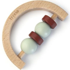 achetez Hochet demi-cercle en bois mint et rouille Trixie au meilleur prix en promo