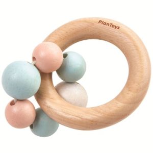 achetez Hochet en bois Perles pastel Plan Toys au meilleur prix en promo