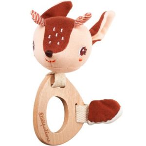 achetez Hochet en bois éco Stella le faon Lilliputiens au meilleur prix en promo