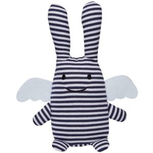 achetez Hochet peluche Ange lapin marinière + pochette en coton Trousselier au meilleur prix en promo