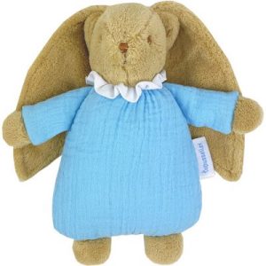 achetez Hochet peluche lapin nid d'ange en coton bio bleu ciel (20 cm) Trousselier au meilleur prix en promo