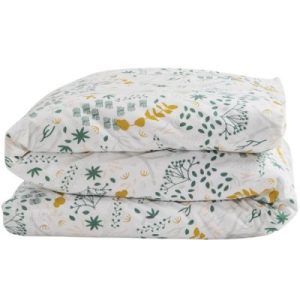 achetez Housse de couette en coton bio Yukari (100 x 140 cm) Kadolis au meilleur prix en promo