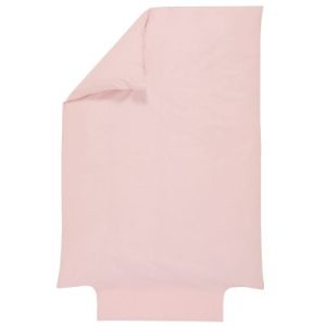achetez Housse de couette en coton bio rose pétale (100 x 140 cm) P'tit Basile au meilleur prix en promo