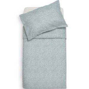 achetez Housse de couette + taie d'oreiller Snake Ash Green (100 x 140 cm) Jollein au meilleur prix en promo