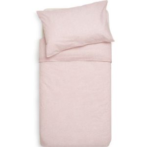 achetez Housse de couette + taie d'oreiller Snake Pale Pink (100 x 140 cm) Jollein au meilleur prix en promo