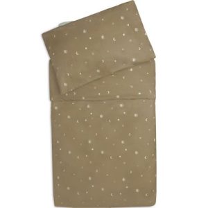achetez Housse de couette + taie d'oreiller Stargaze Biscuit (100 x 140 cm) Jollein au meilleur prix en promo