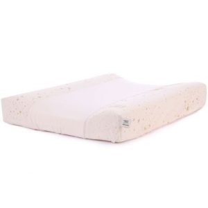 achetez Housse de matelas à langer Calma coton bio Gold stella Dream pink (50 x 70 cm) Nobodinoz au meilleur prix en promo