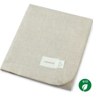 achetez Housse de matelas à langer Lin français greige (50 x 70 cm) Nobodinoz au meilleur prix en promo