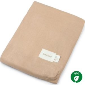 achetez Housse de matelas à langer Lin français sand (50 x 70 cm) Nobodinoz au meilleur prix en promo