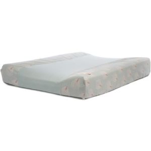 achetez Housse de matelas à langer White Gatsby Antique Green (50 x 70 cm) Nobodinoz au meilleur prix en promo