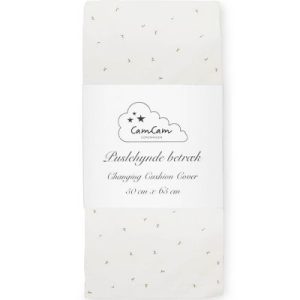achetez Housse de matelas à langer en coton bio Flowing Leaf (50 x 65 cm) Cam Cam Copenhagen au meilleur prix en promo