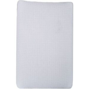 achetez Housse de matelas à langer en mousseline de coton grise (50 x 70 cm) Trois Kilos Sept au meilleur prix en promo