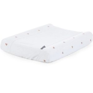 achetez Housse matelas à langer Jersey coeurs dorés (70 x 50 cm) Childhome au meilleur prix en promo