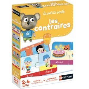 achetez Jeu éducatif Les contraires (24 pièces) Nathan au meilleur prix en promo