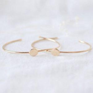 achetez Jonc Madeleine en plaqué or jaune (personnalisable) Mon Petit Poids au meilleur prix en promo