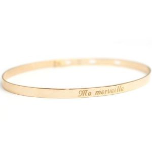 achetez Jonc personnalisable (plaqué or jaune) Petits trésors au meilleur prix en promo