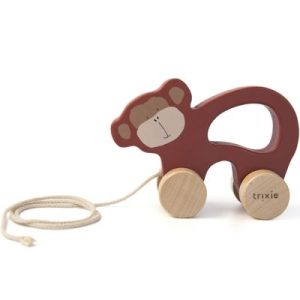 achetez Jouet à tirer en bois singe Mr. Monkey Trixie au meilleur prix en promo