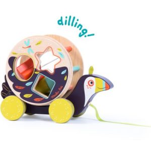 achetez Jouet à tirer et boîte à formes Pakou le toucan Dans la Jungle Moulin Roty au meilleur prix en promo