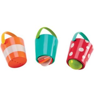 achetez Jouet de bain seaux colorés (3 pièces) Hape au meilleur prix en promo